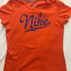 Nike Orange & Blue Slim Fit Tee